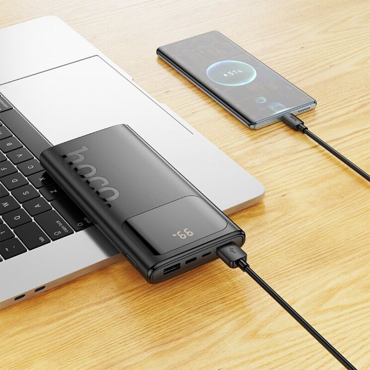 Зовнішній акумулятор Hoco J144 10W (15000mAh) - Black: фото 5 з 6