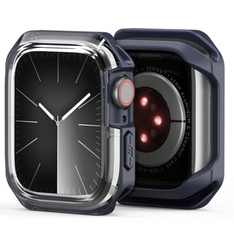 Захисний чохол Dux Ducis Tamo Series для Apple Watch 10 46 mm - Transparent Midnight: фото 2 из 10