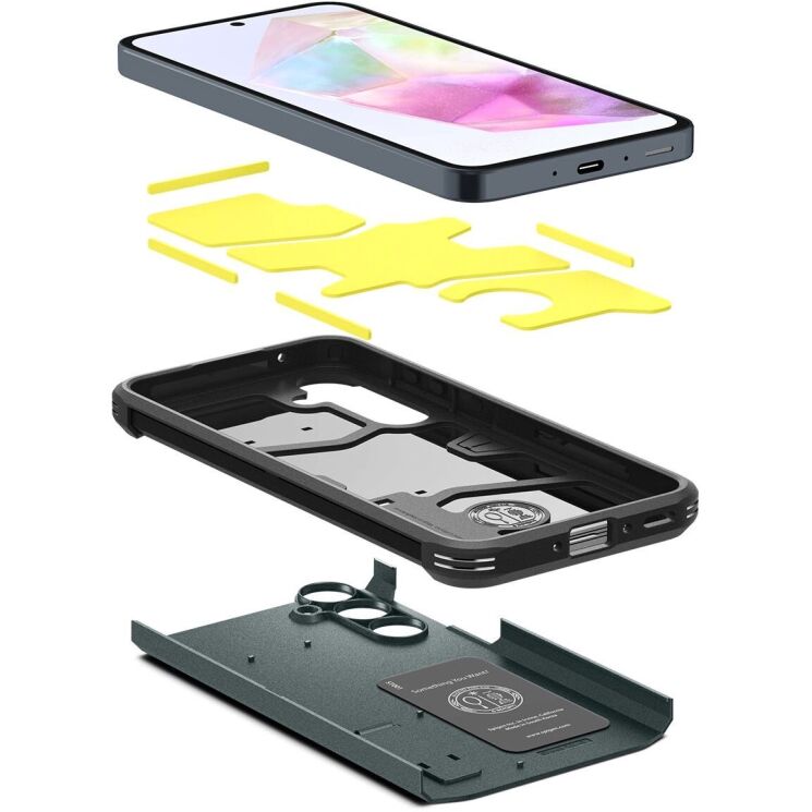 Защитный чехол Spigen (SGP) Tough Armor для Samsung Galaxy A35 (A356) - Abyss Green: фото 8 из 16
