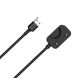 Зарядний пристрій Deexe Charging Cable (100см) для Samsung Galaxy Fit 3 - Black (317430B). Фото 2 з 4