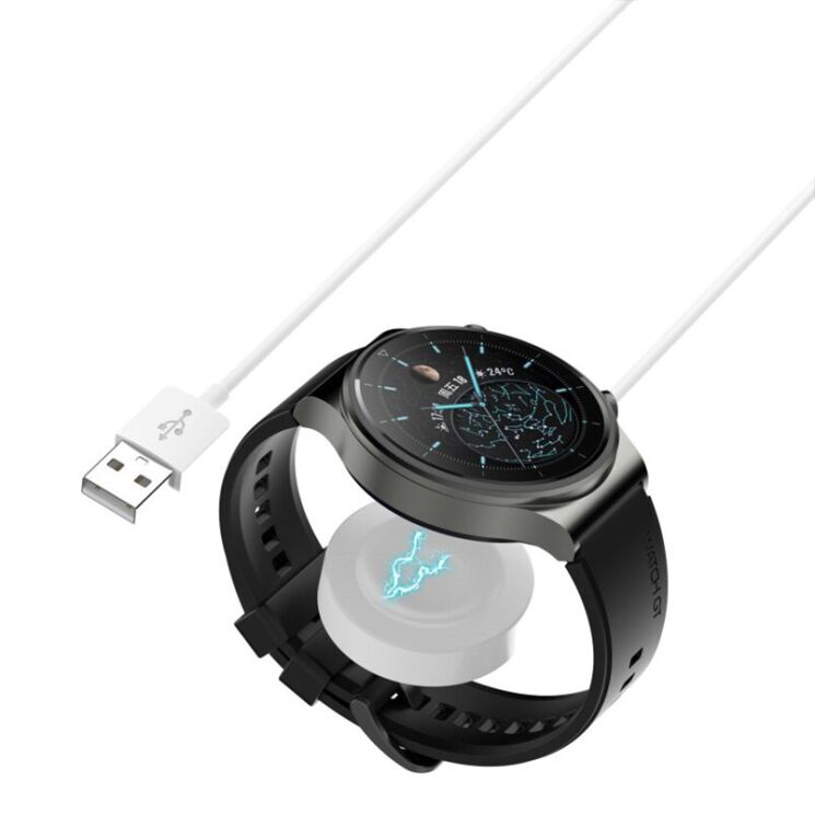 Зарядное устройство Deexe Charging Cable для Huawei Watch 3 / 3 Pro / GT 3 42mm / GT 3 46mm / GT 3 SE / GT 2 Pro / GT 2 Pro ECG / GT 2 Porsche Edition - White: фото 2 из 6