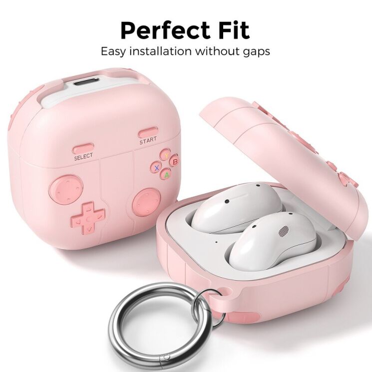 Защитный чохол AHASTYLE LC13 Gaming Design для Samsung Galaxy Buds Live / Buds Pro / Buds 2 / Buds 2 Pro / Buds FE - Pink: фото 2 из 8