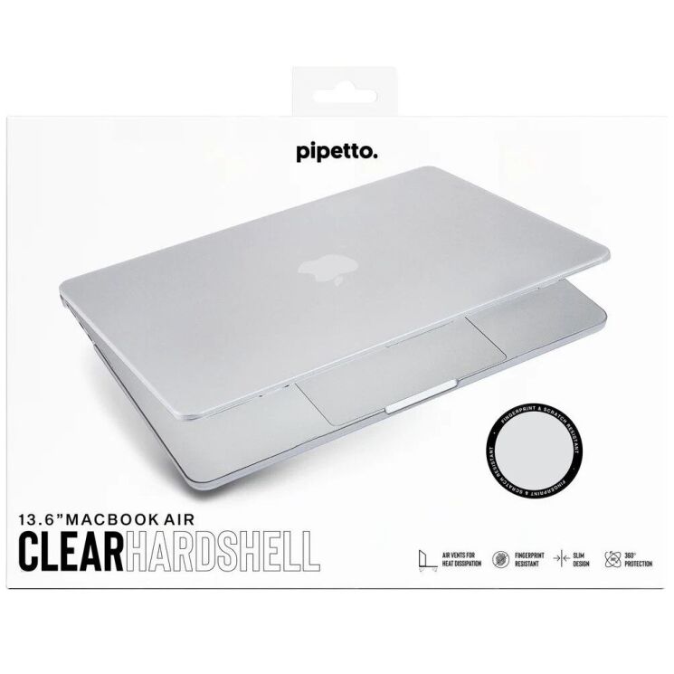 Защитная накладка Pipetto Hardshell Clear Case для Apple MacBook Air 13 M5/М4/M3/M2 (2026/2025/2024/2022) P079-125-Y - Frosted Clear (233930C) Защитная накладка Pipetto Hardshell Clear Case для Apple MacBook Air 13 M5/М4/M3/M2 (2026/2025/2024/2022) P079-125-Y - Frosted Clear: фото 11 из 12