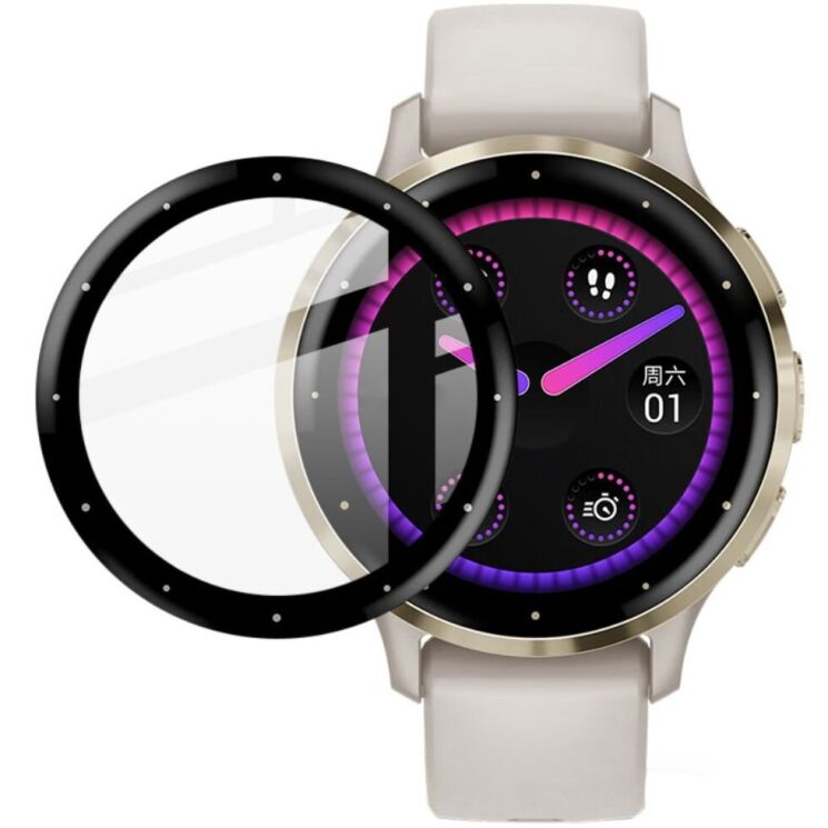 Захисна плівка IMAK Watch Film для Garmin Venu 3S - Black: фото 1 з 8