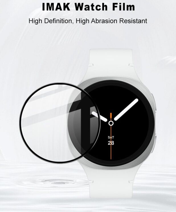 Захисна плівка IMAK Watch Film для Samsung Galaxy Watch 8 (44mm) - Black: фото 8 з 9