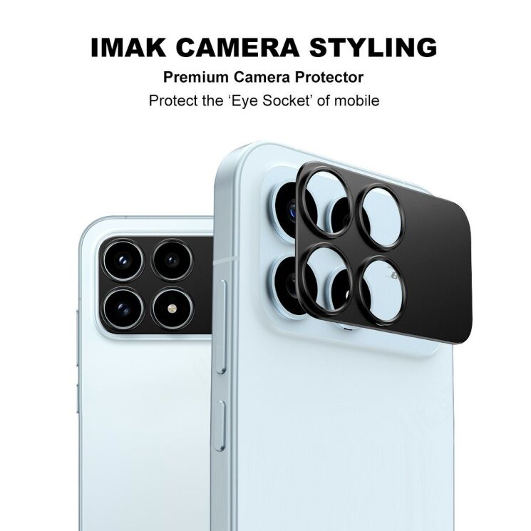 Защитная рамка IMAK Camera Styling для Xiaomi Poco F8 Pro - Black: фото 2 из 7