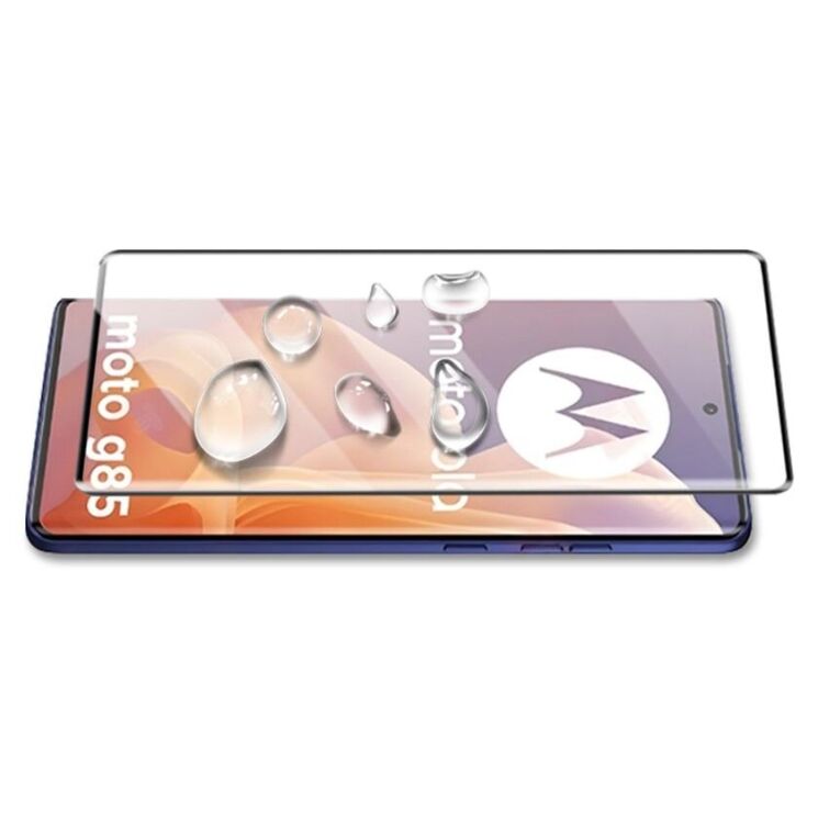 Защитное стекло AMORUS 3D Curved Full Glue для Motorola Moto G85 - Black: фото 2 из 5