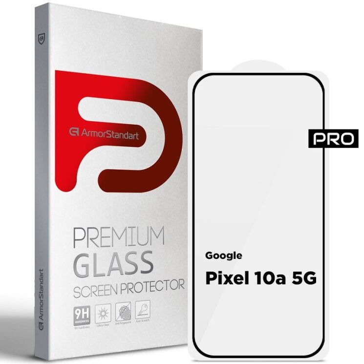 Защитное стекло ArmorStandart Pro 5D для Google Pixel 10a - Black: фото 1 из 7