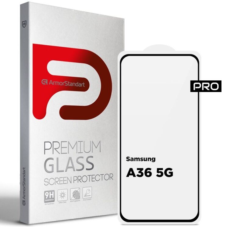 Захисне скло ArmorStandart Pro 5D для Samsung Galaxy A36 (A366) - Black: фото 1 з 7