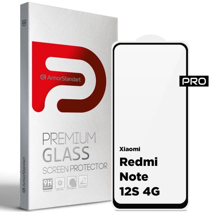 Защитное стекло ArmorStandart Pro 5D для Xiaomi Redmi Note 12S - Black: фото 1 из 7