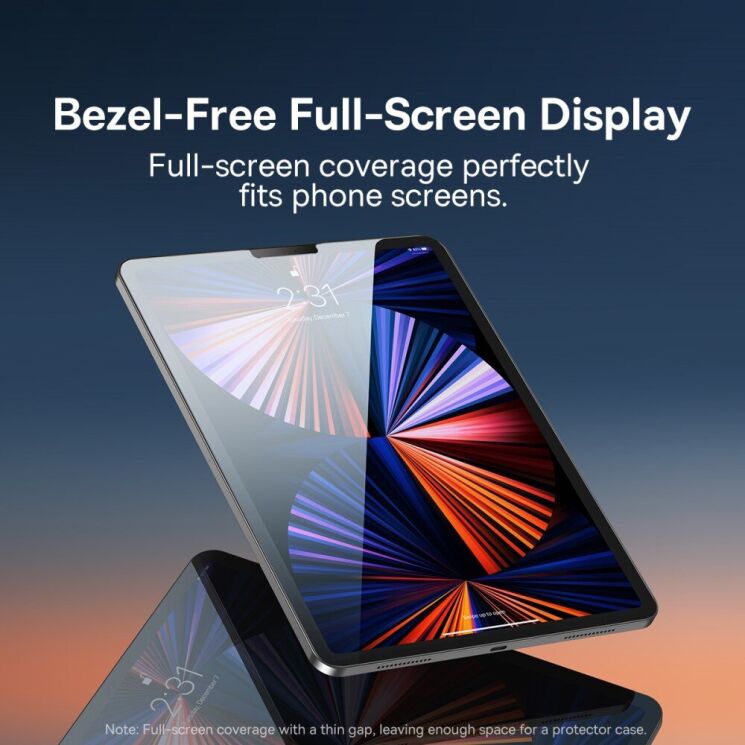 Защитное стекло Baseus Screen Protector для Apple iPad 10.2 7/8/9 Gen (2019/2020/2021) - Transparent: фото 5 из 13