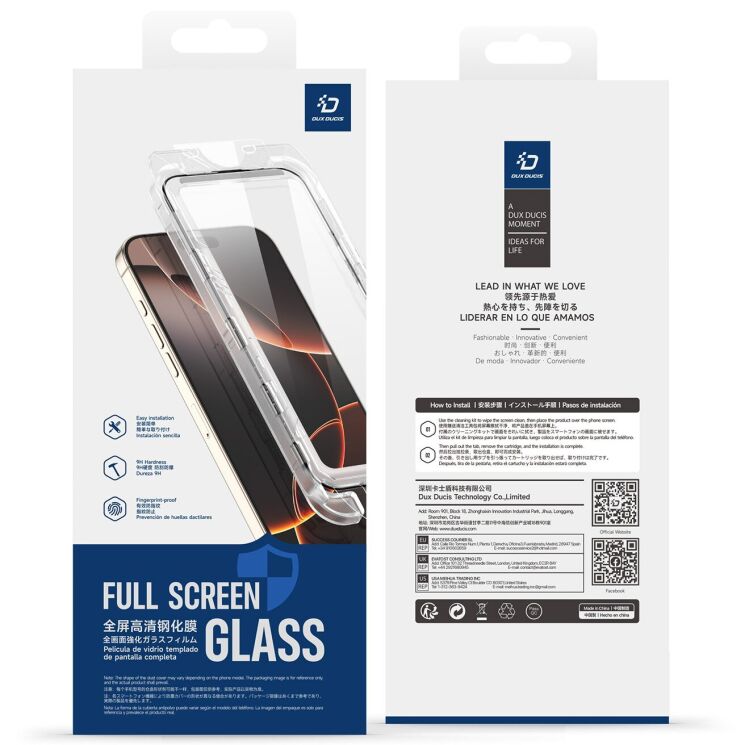 Защитное стекло DUX DUCIS Roga Series для Apple iPhone 17 - Black: фото 13 из 13