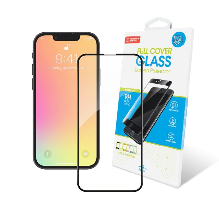 Защитное стекло Global Full Glue для Apple iPhone 13 mini - Black: фото 1 из 3