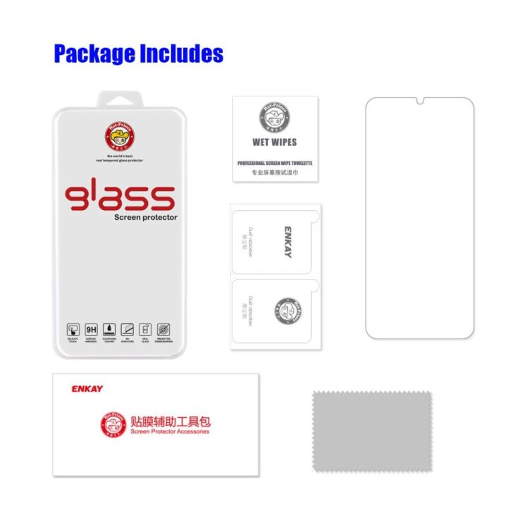 Захисне скло HAT PRINCE 0.26mm для Samsung Galaxy M14 (M146) - Transparent: фото 6 з 8