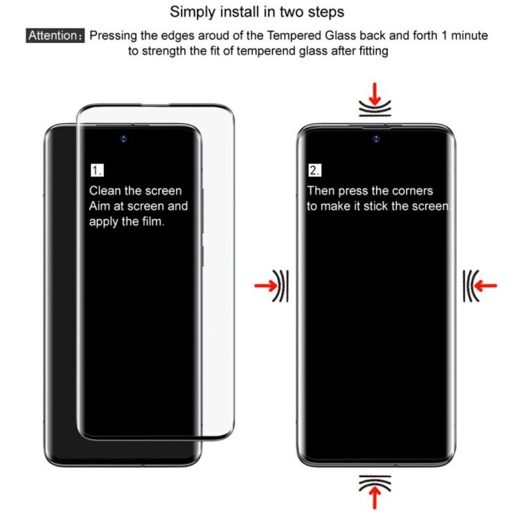 Захисне скло IMAK 3D Curved Full Covering (Fingerprint Unlock) для Motorola Edge 60 / Edge 60 Pro / Edge 60 Fusion - Black: фото 13 з 13