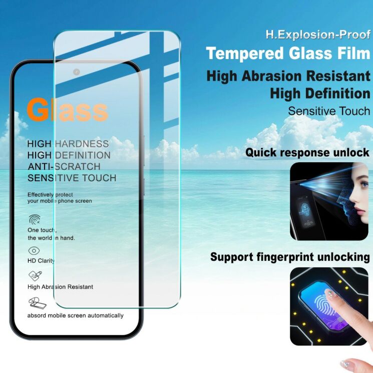 Защитное стекло IMAK H Screen Guard для Realme 16 Pro: фото 2 из 9