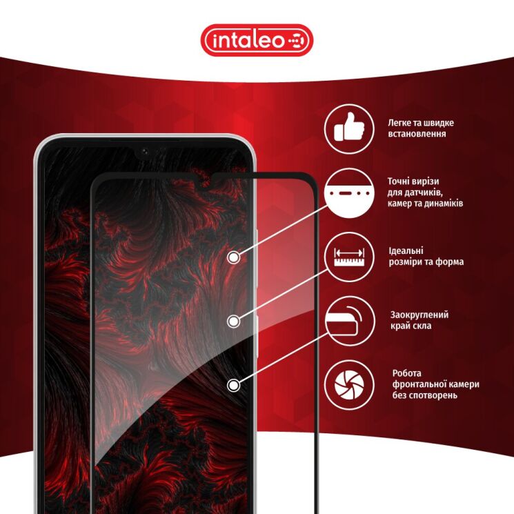 Защитное стекло Intaleo Full Glue для Samsung Galaxy A07 (A075) - Black: фото 4 из 9