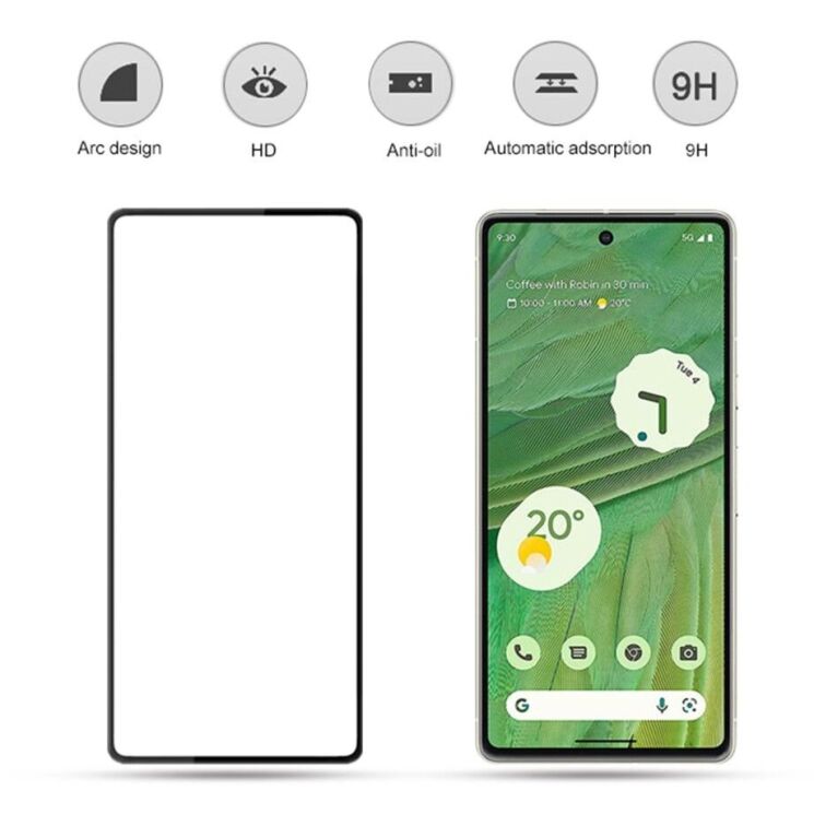 Защитное стекло MOCOLO Full Glue Cover для Google Pixel 7 - Black: фото 5 из 7