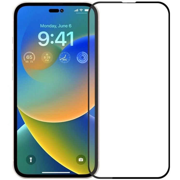 Защитное стекло MOFI Full Glue Protect для Apple iPhone 15 Pro - Black: фото 1 из 13