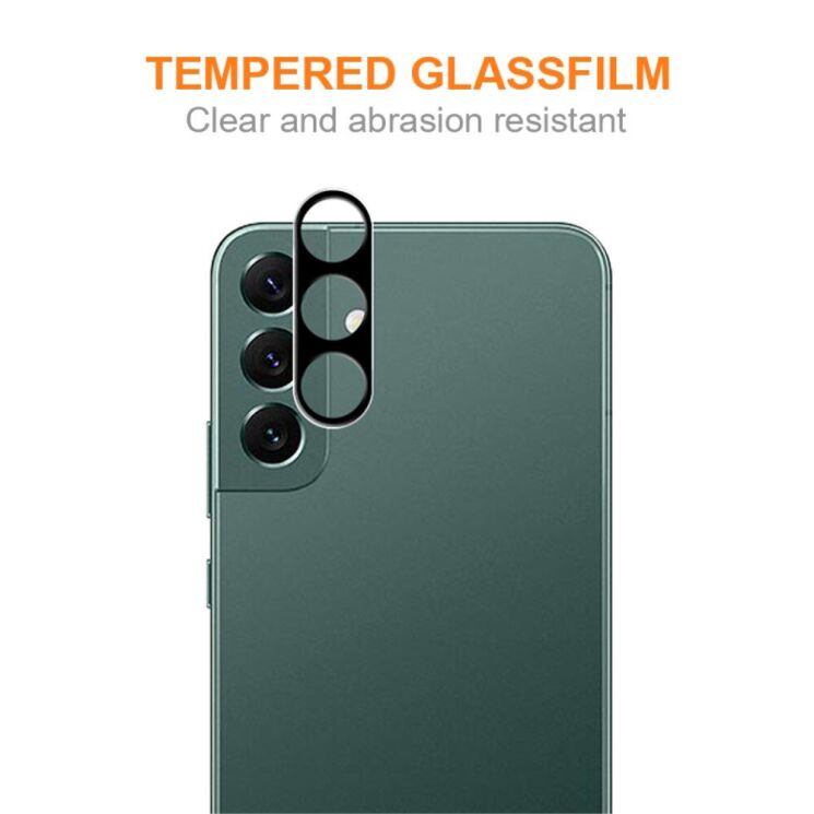 Защитное стекло на камеру AMORUS Black Lens для Samsung Galaxy S24 Plus (S926) - Black: фото 4 из 7