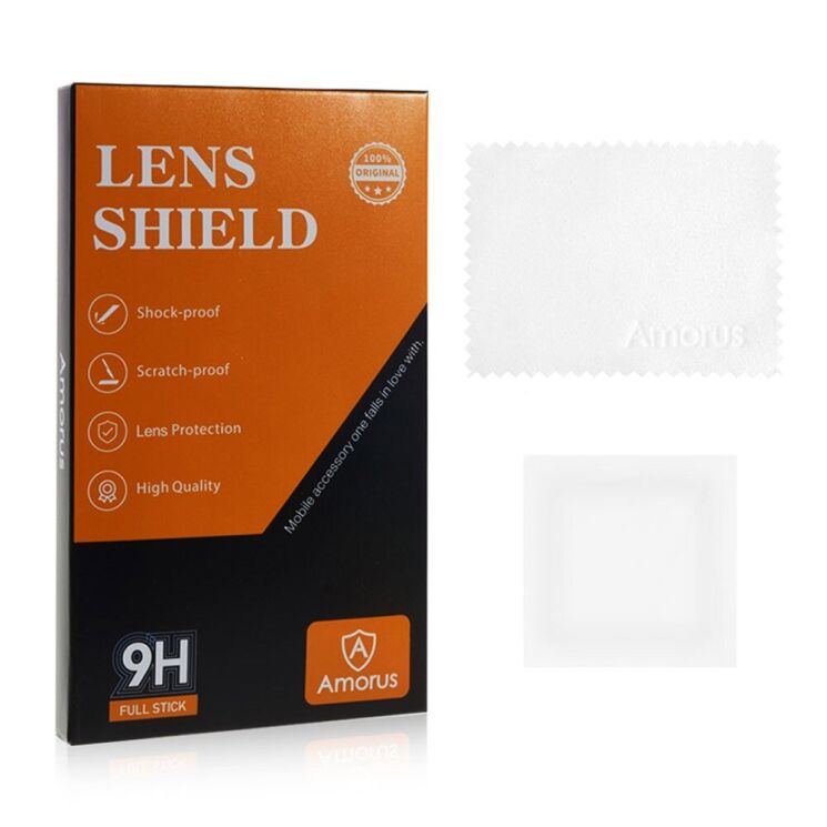 Захисне скло на камеру AMORUS Camera Lens Protector для Samsung Galaxy S23 Plus (S916) - Transparent: фото 7 з 7