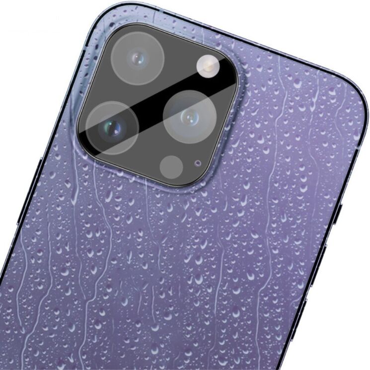 Защитное стекло на камеру IMAK Black Glass Lens для Apple iPhone 14 Pro / 14 Pro Max - Black: фото 5 из 12