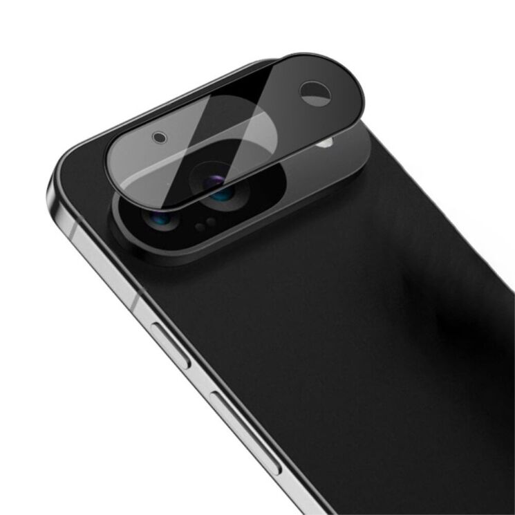 Защитное стекло на камеру IMAK Black Glass Lens для Google Pixel 9 - Black: фото 2 из 9