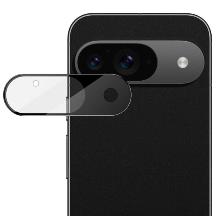 Защитное стекло на камеру IMAK Black Glass Lens для Google Pixel 9 - Black: фото 1 из 9