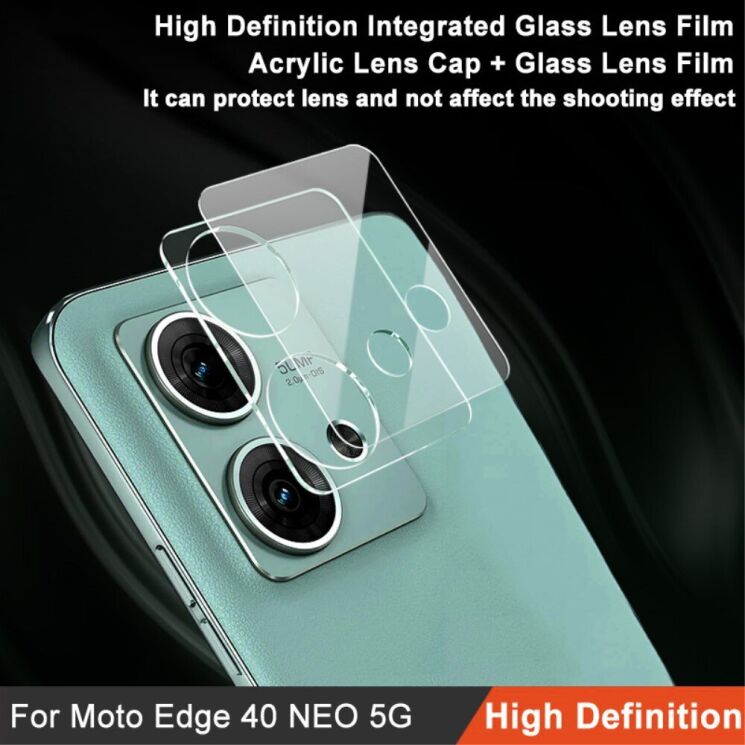Защитное стекло на камеру IMAK Integrated Lens Protector для Motorola Edge 40 Neo: фото 5 из 13