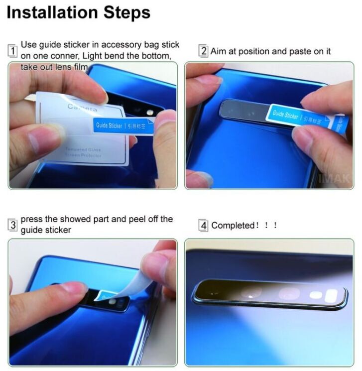 Защитное стекло на камеру IMAK Integrated Lens Protector для Realme C65: фото 8 из 9