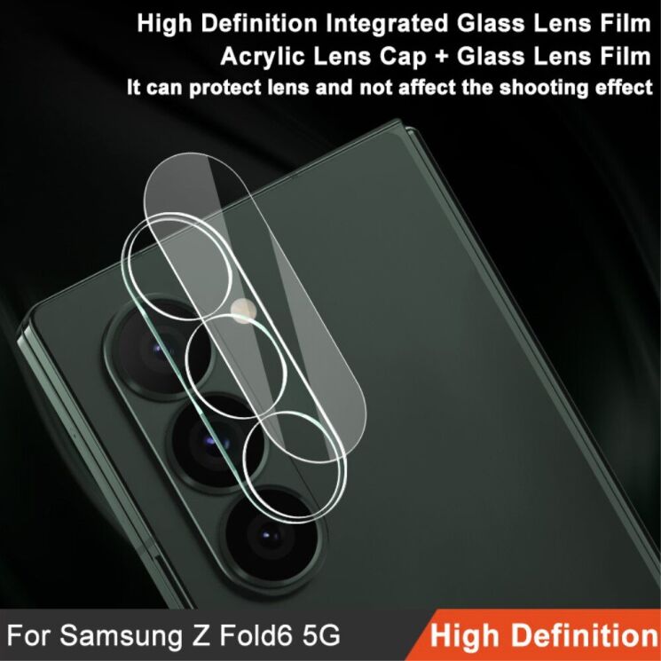 Защитное стекло на камеру IMAK Integrated Lens Protector для Samsung Galaxy Fold 6: фото 5 из 10