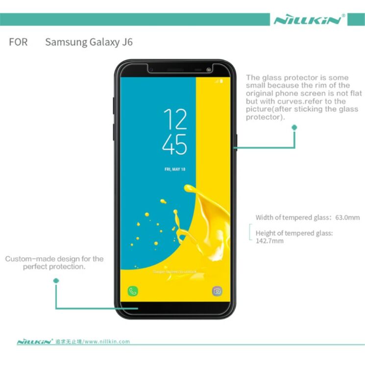 Защитное стекло NILLKIN Amazing H для Samsung Galaxy J6 2018 (J600): фото 13 из 16