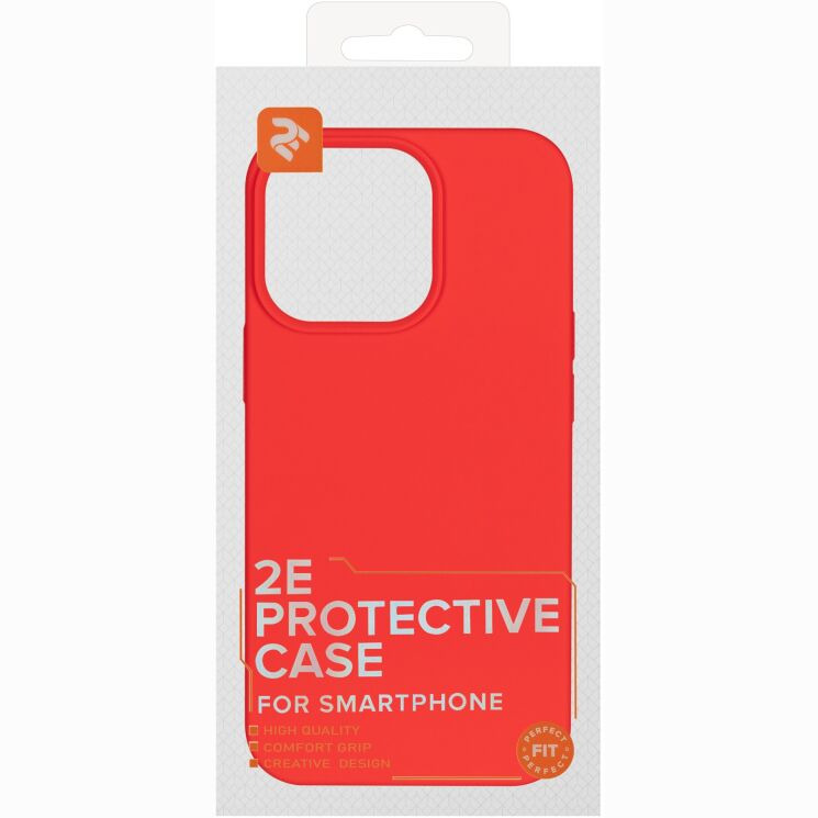 Защитный чехол 2Е Liquid Silicone для iPhone 13 Pro - Red: фото 3 из 3