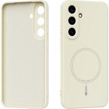 Защитный чехол ABEEL Lyra Skin with MagSafe для Samsung Galaxy S26 FE - Beige: фото 1 из 7