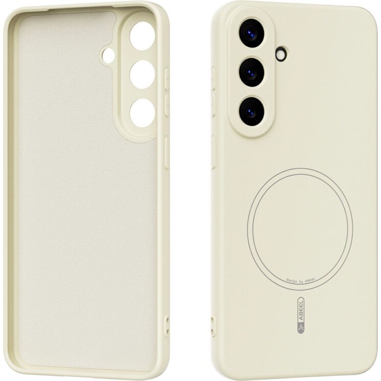 Защитный чехол ABEEL Lyra Skin with MagSafe для Samsung Galaxy S26 FE - Beige: фото 1 из 7