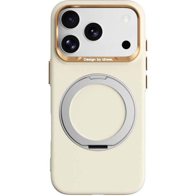 Захисний чохол ABEEL Silk Ring Magnetic для iPhone 18 Pro / 17 Pro - Yellow: фото 1 з 7