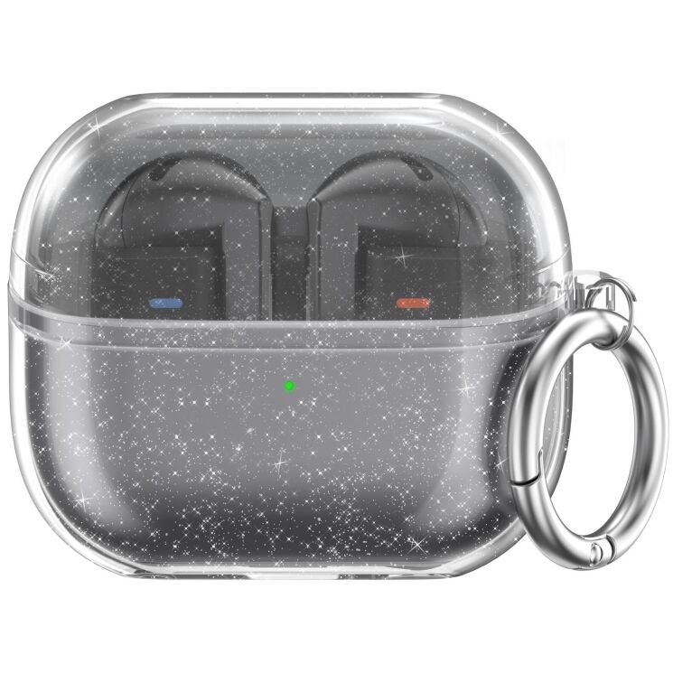 Защитный чехол AHASTYLE WG162 для Samsung Galaxy Buds 3 / Buds 3 Pro / Buds 3 FE - Transparent / Glitter: фото 1 из 7