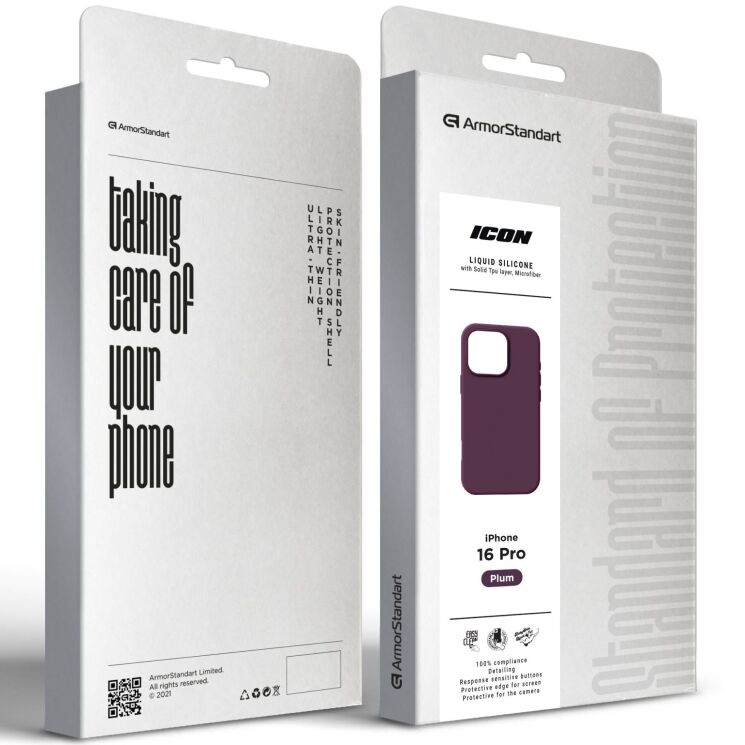 Защитный чехол ArmorStandart ICON2 Case для Apple iPhone 16 Pro - Plum: фото 3 из 9