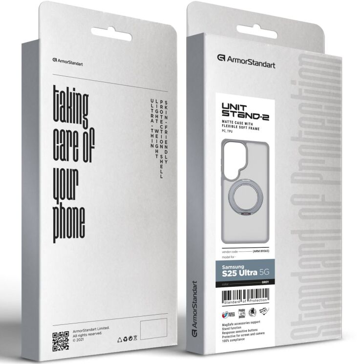 Захисний чохол ArmorStandart Unit Stand2 для Samsung Galaxy S26 Ultra (S948) - Gray: фото 6 з 6