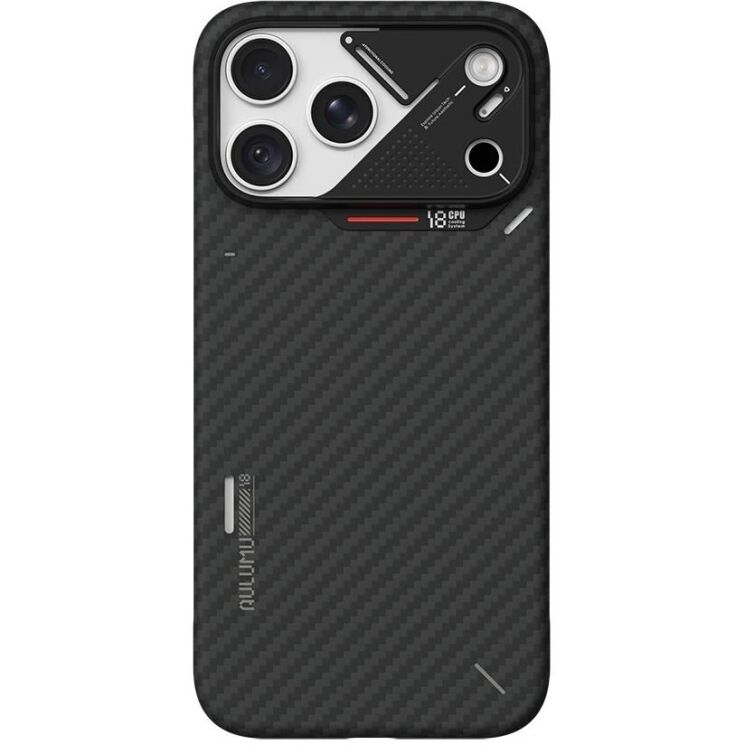 Защитный чехол AULUMU Ultra-Slim Aramid Fiber Case для iPhone 18 Pro Max / 17 Pro Max - Black (423927B) Защитный чехол AULUMU Ultra-Slim Aramid Fiber Case для iPhone 18 Pro Max / 17 Pro Max - Black: фото 3 из 13