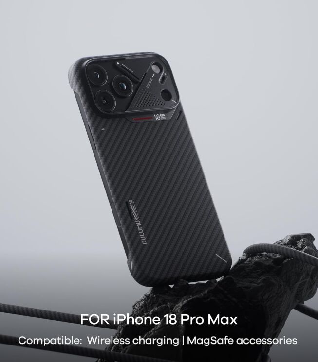 Защитный чехол AULUMU Ultra-Slim Aramid Fiber Case для iPhone 18 Pro Max / 17 Pro Max - Black (423927B) Защитный чехол AULUMU Ultra-Slim Aramid Fiber Case для iPhone 18 Pro Max / 17 Pro Max - Black: фото 8 из 13