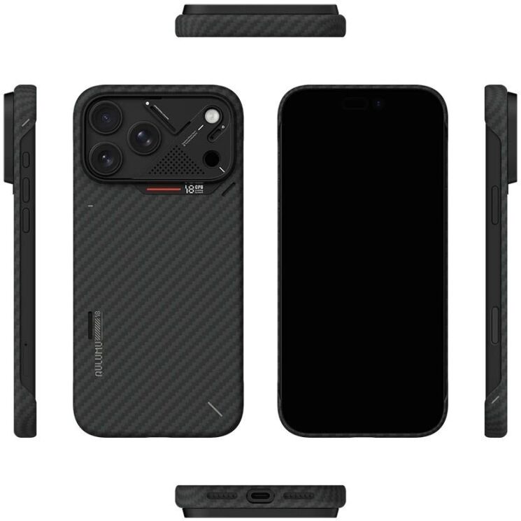 Защитный чехол AULUMU Ultra-Slim Aramid Fiber Case для iPhone 18 Pro Max / 17 Pro Max - Black (423927B) Защитный чехол AULUMU Ultra-Slim Aramid Fiber Case для iPhone 18 Pro Max / 17 Pro Max - Black: фото 7 из 13