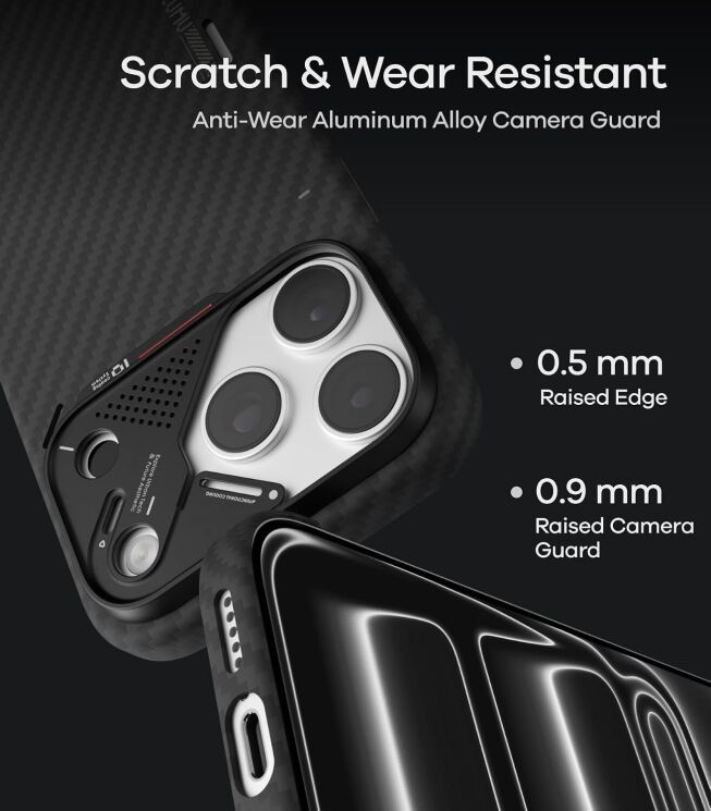 Защитный чехол AULUMU Ultra-Slim Aramid Fiber Case для iPhone 18 Pro Max / 17 Pro Max - Black (423927B) Защитный чехол AULUMU Ultra-Slim Aramid Fiber Case для iPhone 18 Pro Max / 17 Pro Max - Black: фото 13 из 13