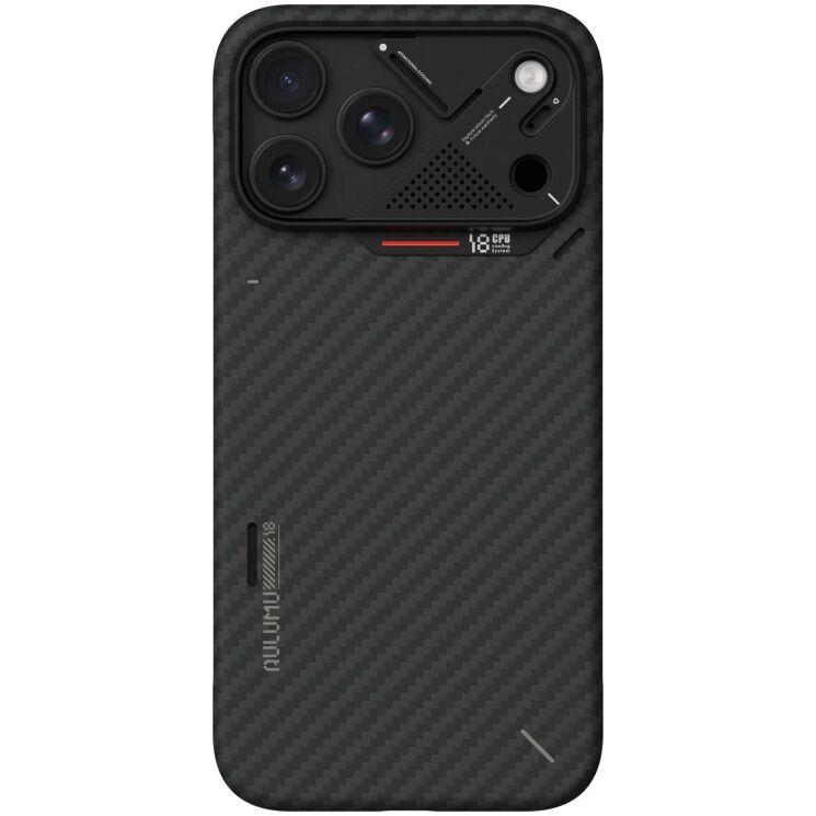 Защитный чехол AULUMU Ultra-Slim Aramid Fiber Case для iPhone 18 Pro Max / 17 Pro Max - Black (423927B) Защитный чехол AULUMU Ultra-Slim Aramid Fiber Case для iPhone 18 Pro Max / 17 Pro Max - Black: фото 5 из 13