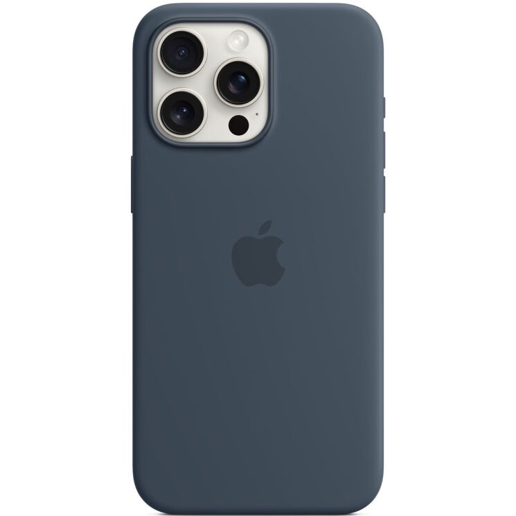 Захисний чохол Copiex Silicone Case with MagSafe для Apple iPhone 15 Pro Max - Storm Blue: фото 3 з 4