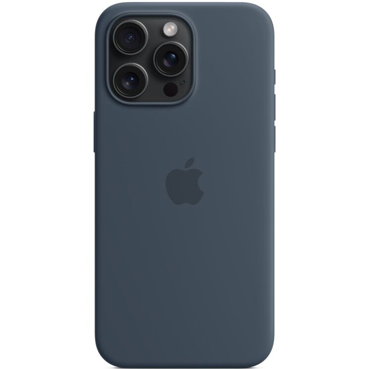 Захисний чохол Copiex Silicone Case with MagSafe для Apple iPhone 15 Pro Max - Storm Blue: фото 4 з 4
