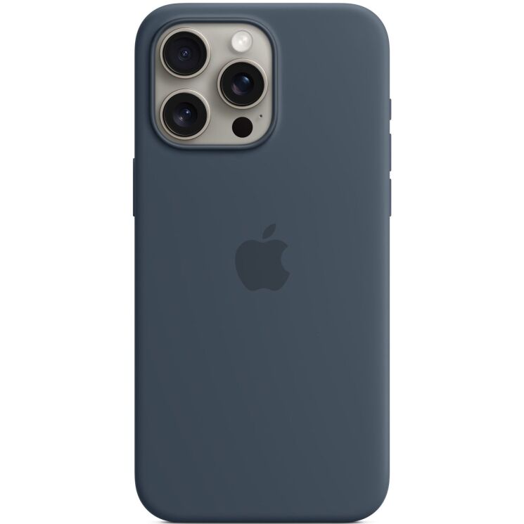 Захисний чохол Copiex Silicone Case with MagSafe для Apple iPhone 15 Pro Max - Storm Blue: фото 1 з 4