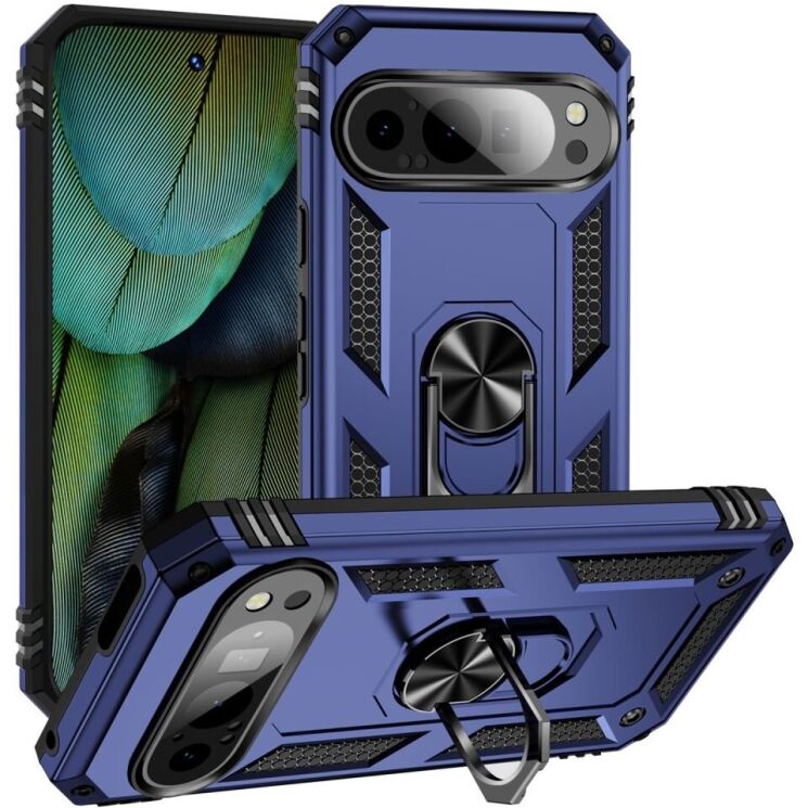 Защитный чехол Deexe Armor Case для Google Pixel 9 / 9 Pro - Blue: фото 1 из 7