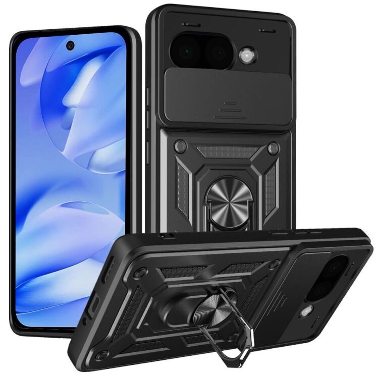 Защитный чехол Deexe Armor Shield для Google Pixel 9a - Black: фото 1 из 8