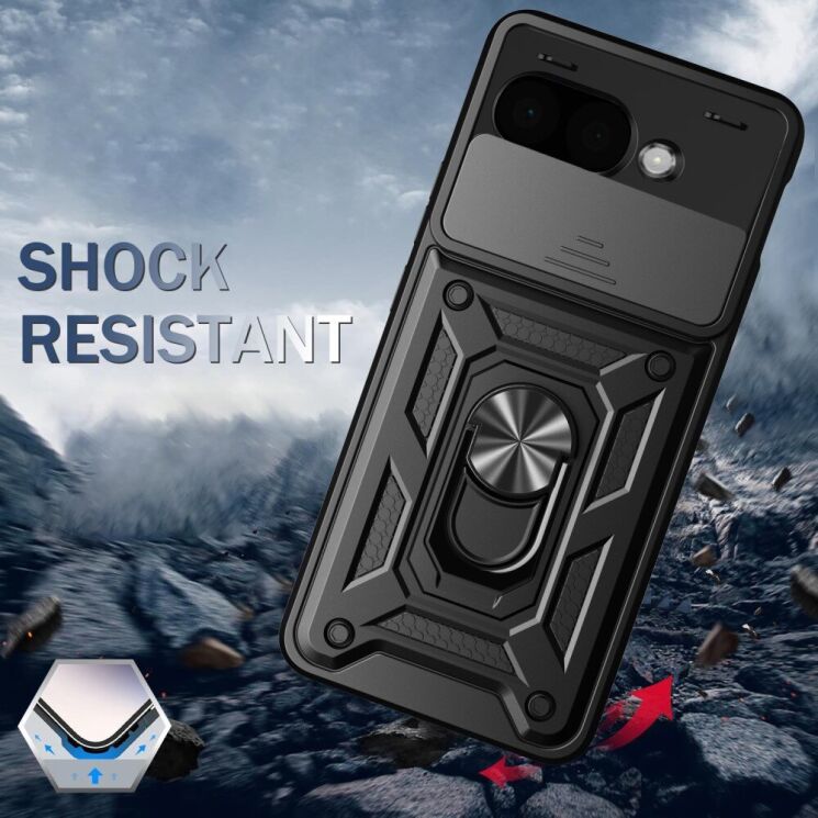 Защитный чехол Deexe Armor Shield для Google Pixel 9a - Black: фото 6 из 8